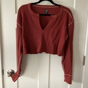 Urban Outfitters Cropped Henley